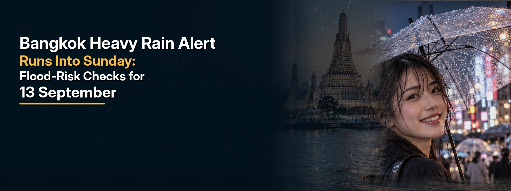 Bangkok Heavy Rain Alert Runs Into Sunday: Flood-Risk Checks for 13 September hero image
