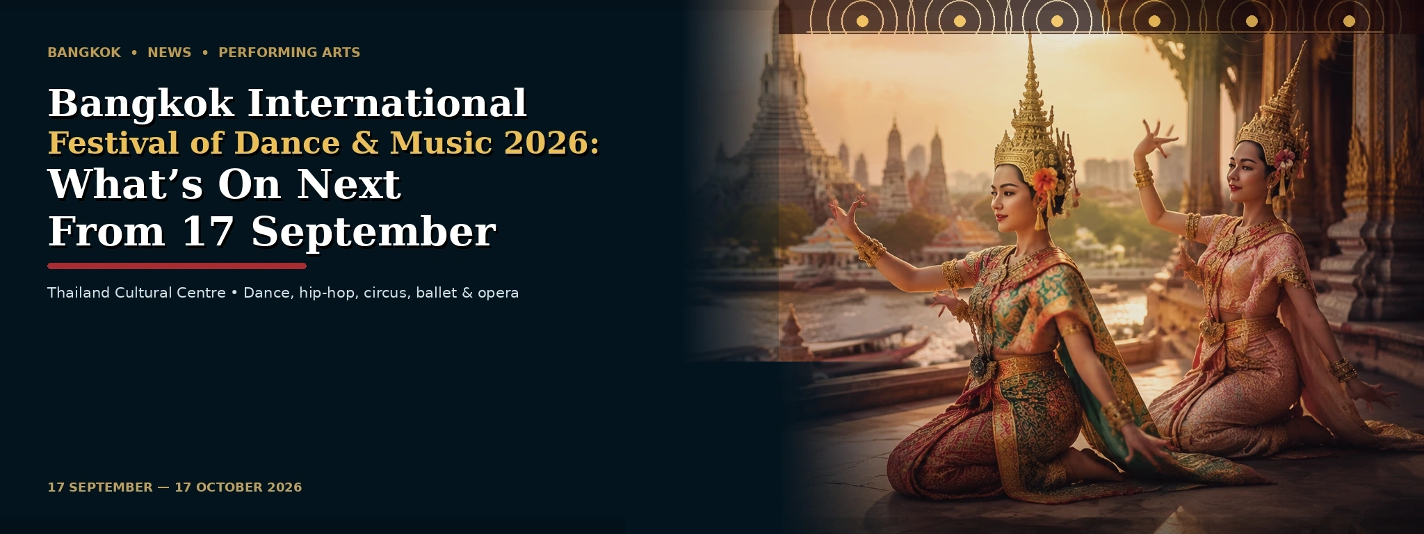 Bangkok International Festival of Dance and Music 2026 hero image